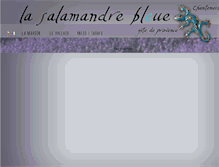 Tablet Screenshot of lasalamandrebleue.com